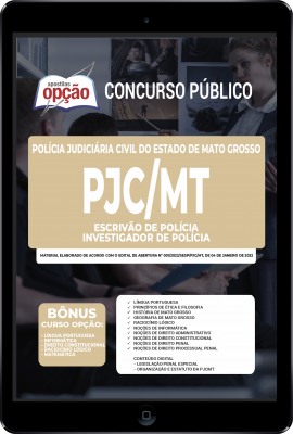 Apostila PJC-MT em PDF - Escrivão de Polícia e Investigador de Polícia