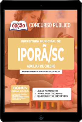 Apostila Prefeitura de Iporã do Oeste - SC em PDF - Auxiliar de Creche