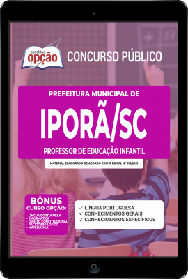 Apostila Prefeitura de Iporã do Oeste - SC em PDF - Professor de Educação Infantil 