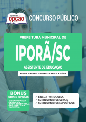 Apostila Prefeitura de Iporã do Oeste - SC - Assistente de Educação