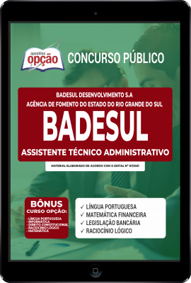 Apostila BADESUL-RS em PDF - Assistente Técnico Administrativo