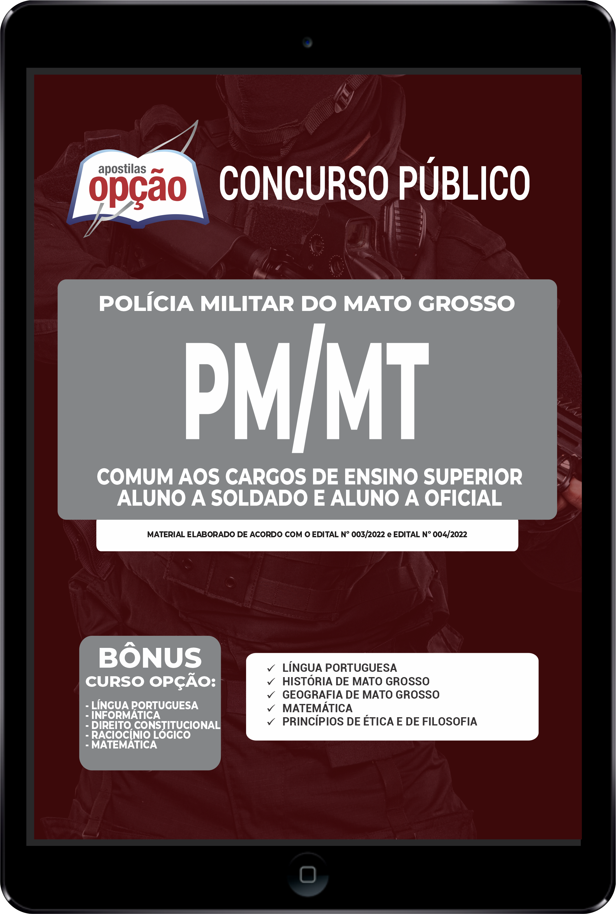 Apostila PM-MT PDF - Cargos de Ensino Superior 2022