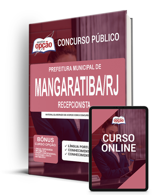 Apostila Prefeitura de Mangaratiba - RJ 2022 - Recepcionista