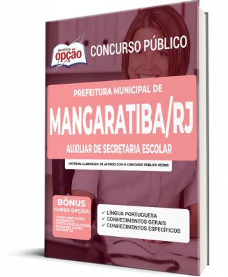 Apostila Prefeitura de Mangaratiba - RJ - Auxiliar de Secretaria Escolar