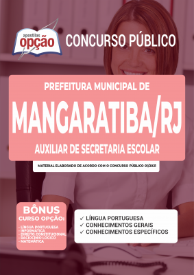 Apostila Prefeitura de Mangaratiba - RJ - Auxiliar de Secretaria Escolar