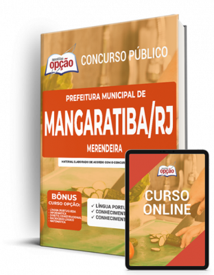 op 034jn 22 mangaratiba rj merendeira brinde - Apostila Prefeitura de Mangaratiba - RJ 2022 - Merendeira
