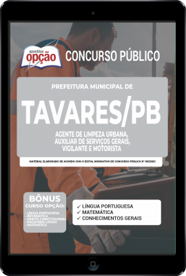 Apostila Prefeitura de Tavares - PB em PDF - Comum aos Cargos de Ensino Fundamental