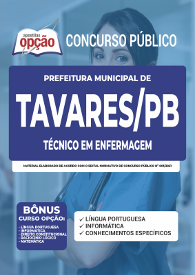 Apostila Prefeitura de Tavares - PB - Técnico em Enfermagem