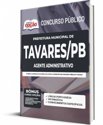 Apostila Prefeitura de Tavares - PB - Agente Administrativo