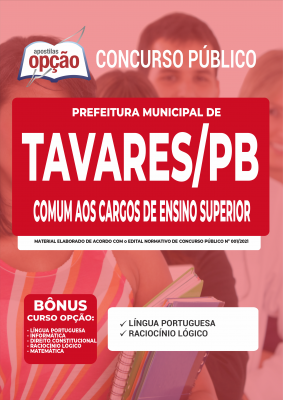 Apostila Prefeitura de Tavares - PB - Comum aos Cargos de Ensino Superior