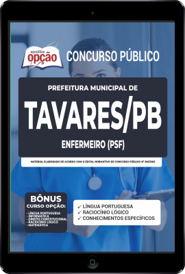 Apostila Prefeitura de Tavares - PB em PDF - Enfermeiro (PSF)