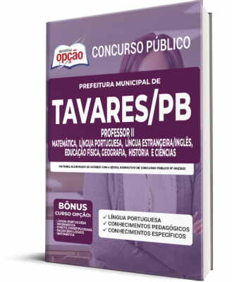 Apostila Prefeitura de Tavares - PB - Professor II