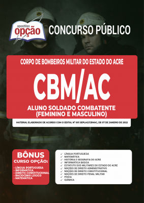 Apostila CBM-AC - Aluno Soldado Combatente (Masculino e Feminino)