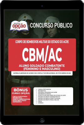 Apostila CBM-AC em PDF - Aluno Soldado Combatente (Masculino e Feminino)