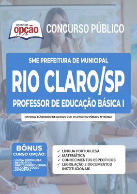 Apostila SME Rio Claro-SP - Professor de Educação Básica I