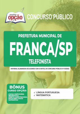 Apostila Prefeitura de Franca - SP - Telefonista