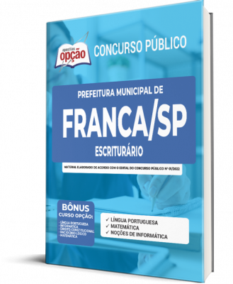 Apostila Prefeitura de Franca - SP - Escriturário