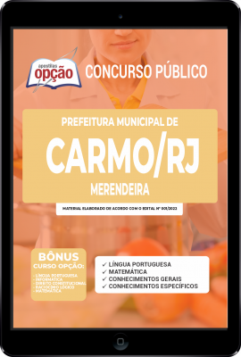 Apostila Prefeitura de Carmo - RJ em PDF - Merendeira