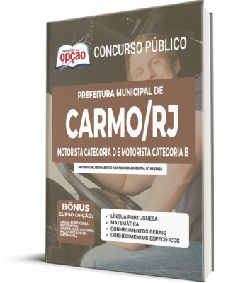 Apostila Prefeitura de Carmo - RJ - Motorista Categoria B e D