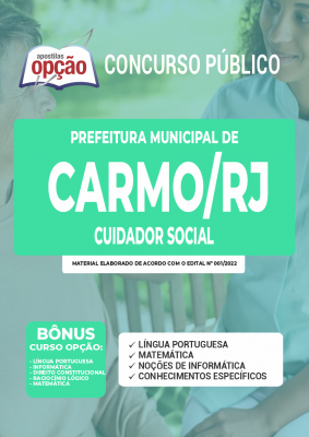 Apostila Prefeitura de Carmo - RJ - Cuidador Social