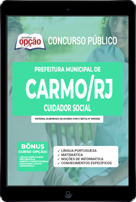 Apostila Prefeitura de Carmo - RJ em PDF - Cuidador Social