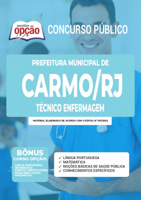 Apostila Prefeitura de Carmo - RJ - Técnico Enfermagem