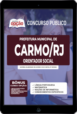 Apostila Prefeitura de Carmo - RJ em PDF - Orientador Social