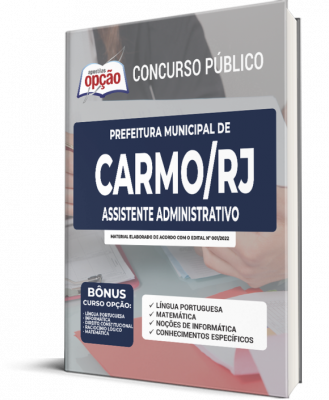 Apostila Prefeitura de Carmo - RJ - Assistente Administrativo