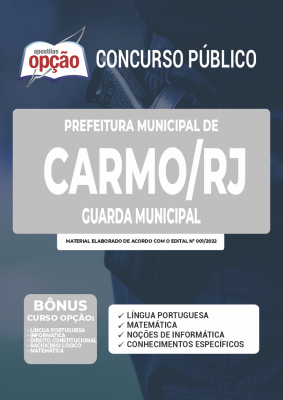 Apostila Prefeitura de Carmo - RJ - Guarda Municipal