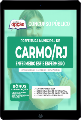Apostila Prefeitura de Carmo - RJ em PDF - Enfermeiro ESF e Enfermeiro