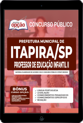 Apostila Prefeitura de Itapira - SP em PDF - Professor de Educação Infantil II