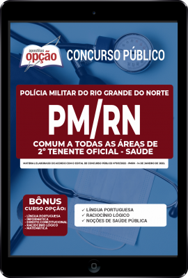 Apostila PM-RN em PDF - Comum a Todas as Áreas de  2º Tenente Oficial - Saúde