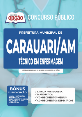 Apostila Prefeitura de Carauari - AM - Técnico em Enfermagem