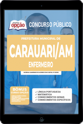 Apostila Prefeitura de Carauari - AM em PDF - Enfermeiro
