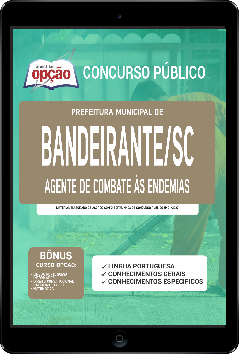 Apostila Prefeitura de Bandeirante SC PDF Agente Combate às Endemias 2022