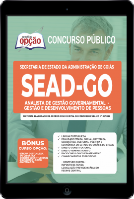 Apostila SEAD-GO em PDF - Analista de Gestão Governamental - Gestão e Desenvolvimento de Pessoas