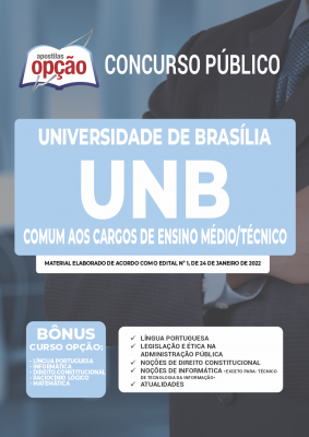 Apostila UNB - Comum aos Cargos de Ensino Médio/Técnico