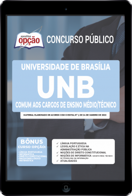 Apostila UNB em PDF - Comum aos Cargos de Ensino Médio/Técnico