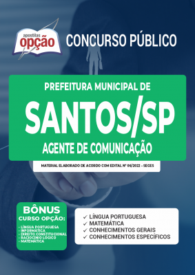 Apostila Prefeitura de Santos - SP - Agente de Comunicação