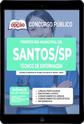 Apostila Prefeitura de Santos - SP em PDF - Técnico de Enfermagem