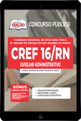 Apostila CREF-RN em PDF - Auxiliar Administrativo