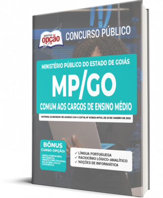 Apostila MP-GO - Comum aos Cargos de Ensino Médio: Assistente de Informática e Assistente Programador