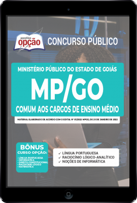 Apostila MP-GO em PDF - Comum aos Cargos de Ensino Médio: Assistente de Informática e Assistente Programador