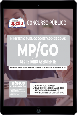 Apostila MP-GO em PDF - Secretário Assistente