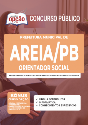 Apostila Prefeitura de Areia - PB - Orientador Social