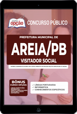Apostila Prefeitura de Areia - PB em PDF - Visitador Social