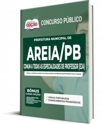 Apostila Prefeitura de Areia - PB - Comum a Todas as Especialidades de Professor (EJA)