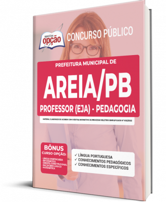 Apostila Prefeitura de Areia - PB - Professor (EJA) - Pedagogia