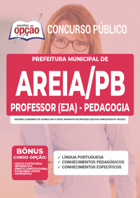 Apostila Prefeitura de Areia - PB - Professor (EJA) - Pedagogia