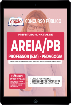 Apostila Prefeitura de Areia - PB em PDF - Professor (EJA) - Pedagogia